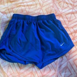 Blue Nike shorts
